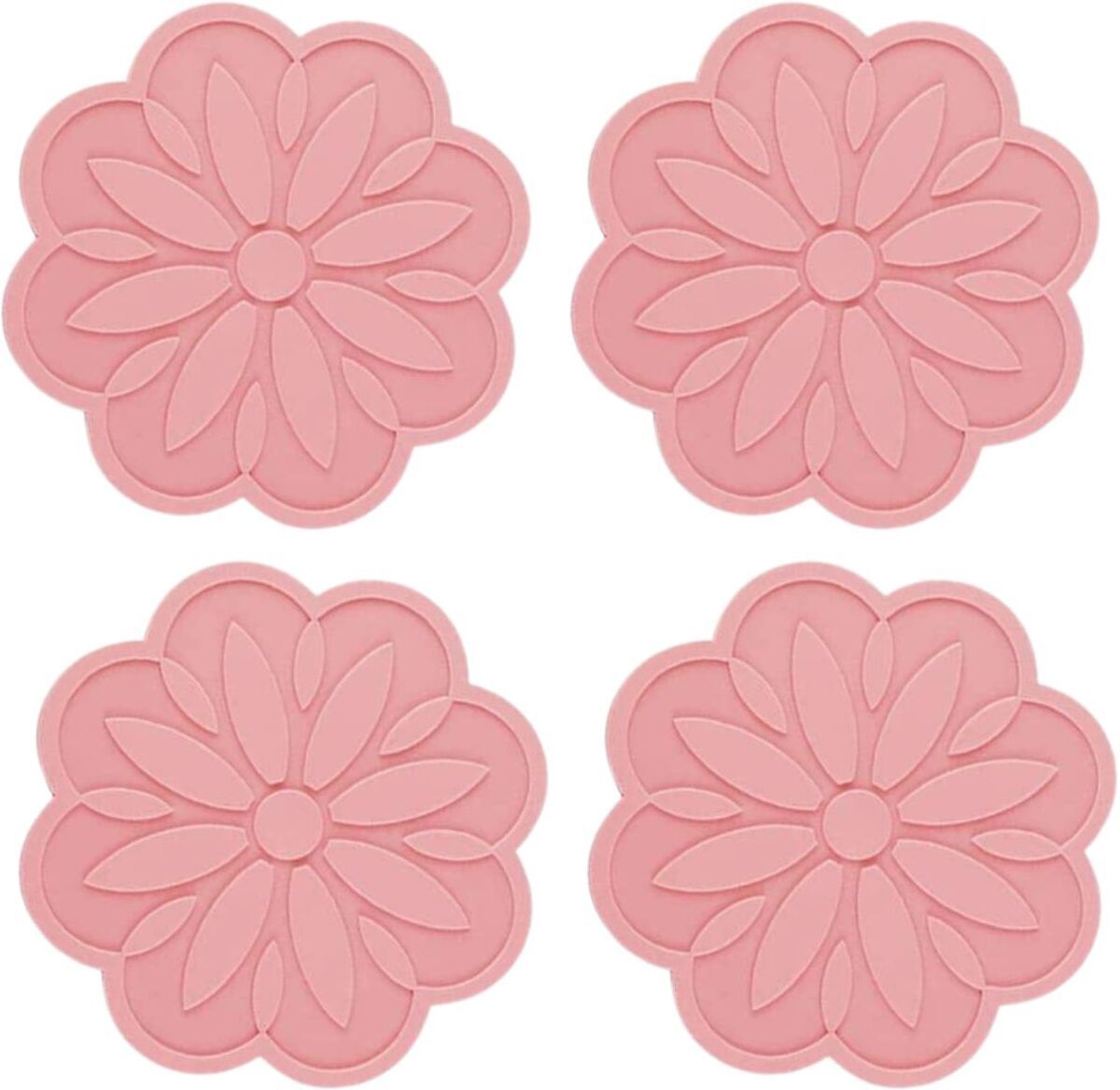 woodtula FULDA_B_PINK_4PC Flower Trivet-picture-46