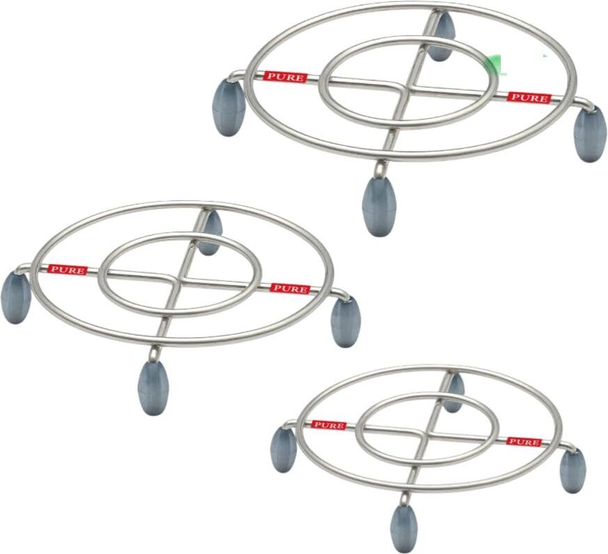 Metals Stainless Steel Round Trivet Stand ‎Stainless Steel Trivet-image-8