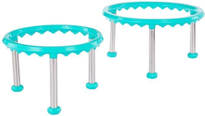 Matka Kitchen Rack Plastic, Steel Heavy Matka Stand/Plant Pot Stand/ Multicolor GLOSSY Trivet