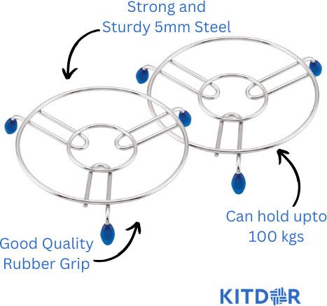 Kitchen Hot Pot stand | Dining table hot pot stand | 5 MM Steel Trivet Stainless Steel Trivet