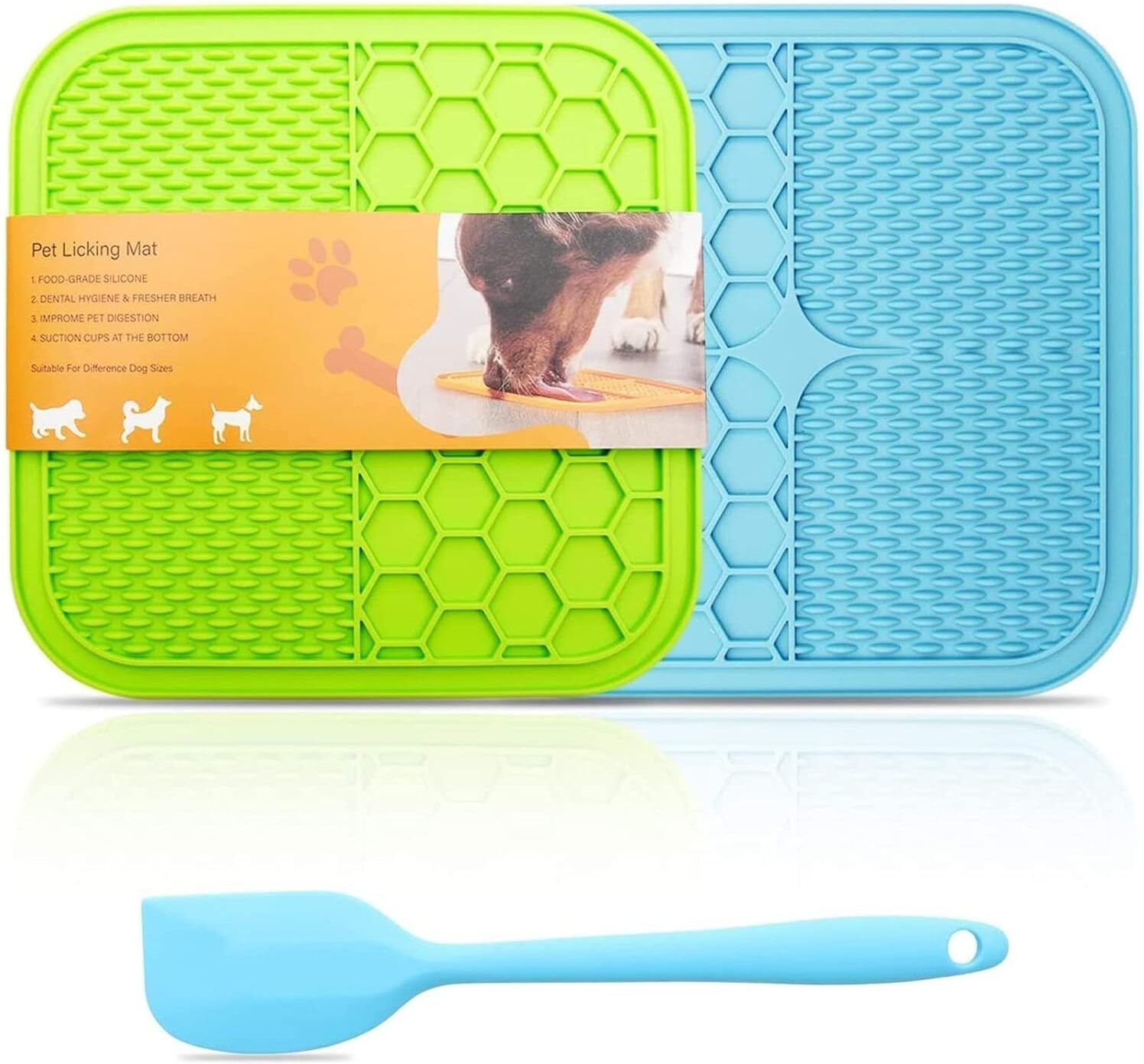 Lick Mat for Dog and Cat, Slow Feeder & Non-Slip Design, matte Trivet-image-20