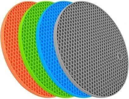 dreamy delights Round Silicone Hot Mat Anti Slip Trivet-picture-22