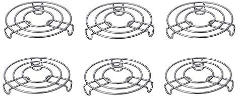 Cooker Steamer Rack Table Ring Set, Hot Pot Stand, Trivet Stand Cookware Tool Glossy Trivet-image-45