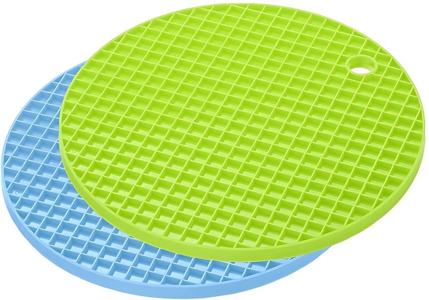 Round Silicone Anti-Slip Hot Pads, Hot Pot Holder for Kitchen & Dining Table Mat Silicone Hot Mat Trivet-image-47