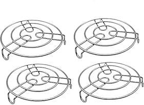 ananth Round Steamer Rack for Kitchen |Heat Resistant Hot Plate Dishes Holder Stainless Steel Trivet-picture-16