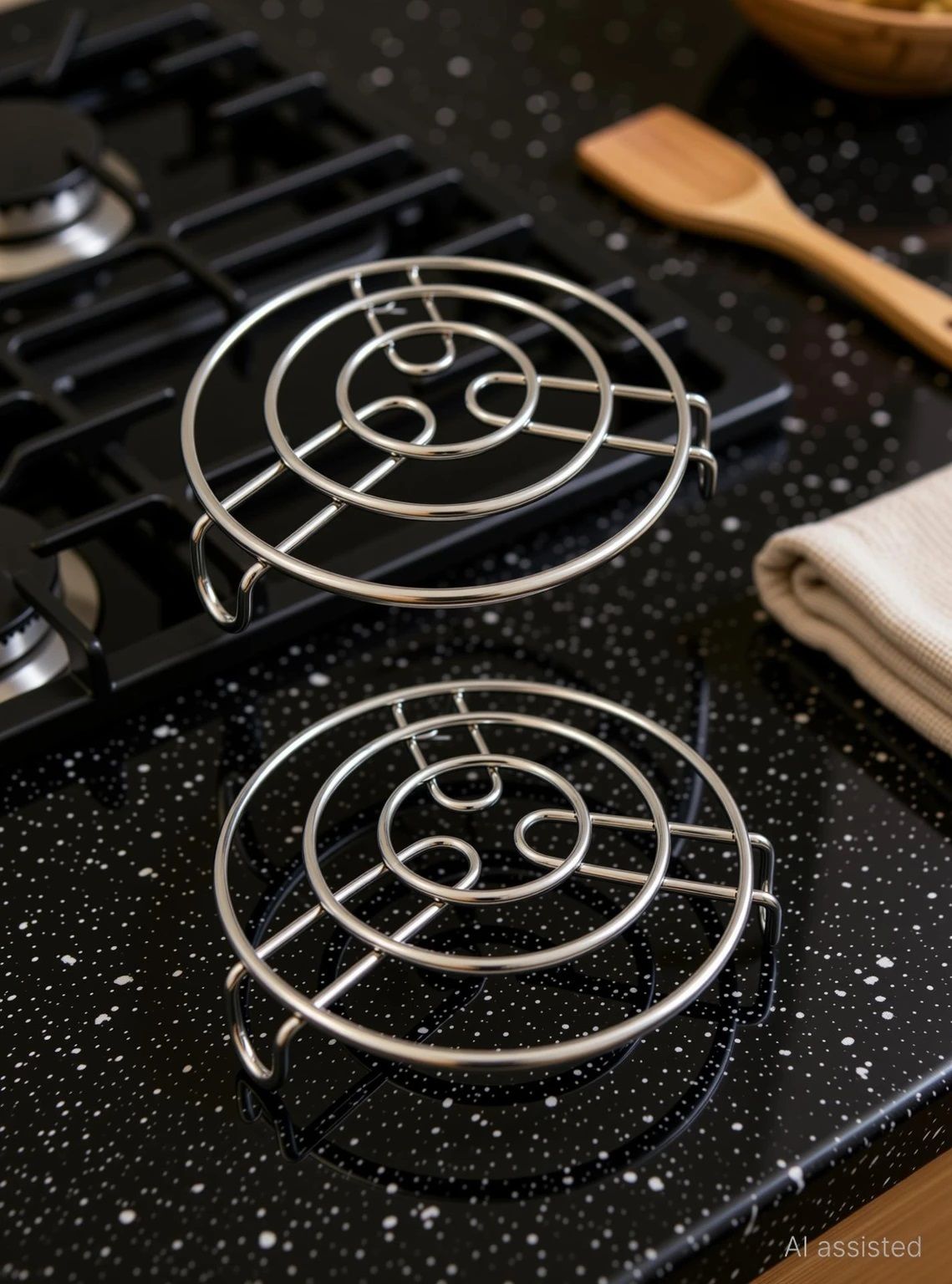 SS-TRIVET-ROUND-SET2 Mirror finish, Chrome Finish Trivet-image-11
