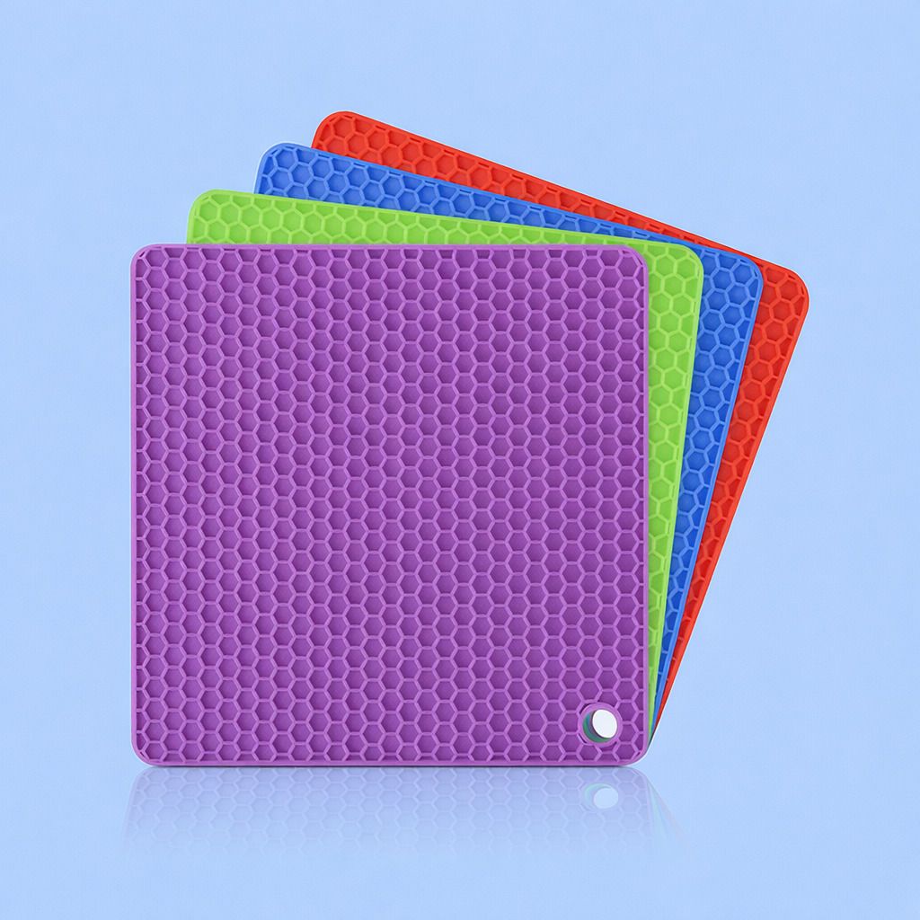 rebel Silicone Heat Resistant Trivet Mat for Hot Pots, Coaster & Jar Opener classic Trivet-picture-27