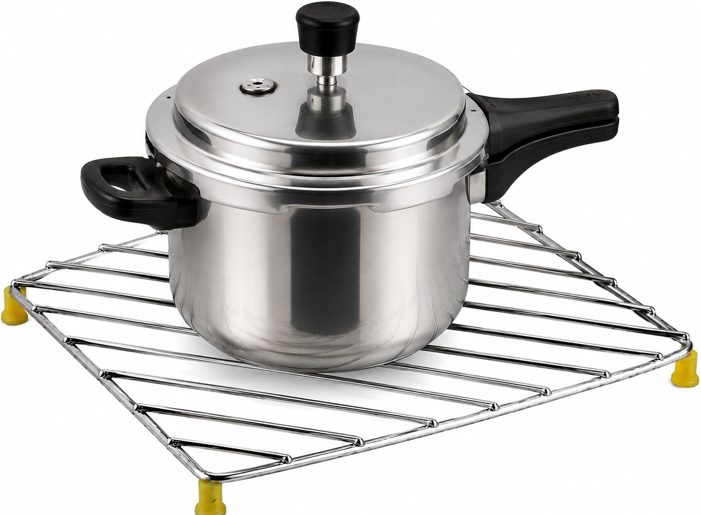 kitchen kart Rust Resistant Stainless Steel Trivet for Hot Pots and Bhagona Electro Polished Trivet-picture-10