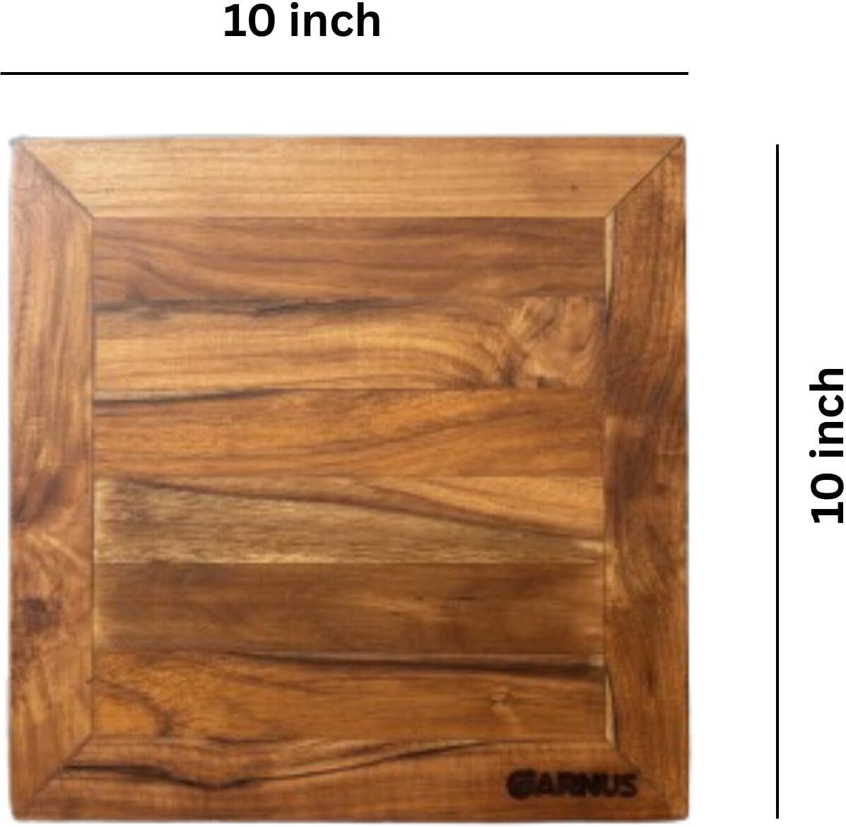 garnus Teak Wood Trivet - 10 Inch Square Hot Pot Holder, Wooden Trivit Elegant Trivet-picture-21