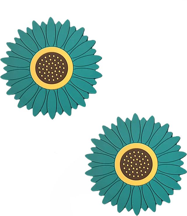 oicia SUNFLOWER_A_SMALL_GREEN_2PCS Smooth Trivet-picture-11