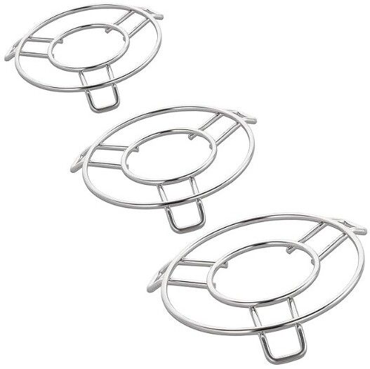 Stainless Steel Trivet Hot Pot Stand Heat Resistant Round Kitchen Stand Polished, Mirror Finish Trivet-image-15
