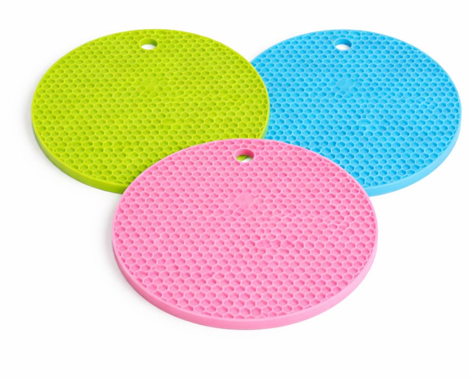 harikrushnhub Silicone Trivet Mat Heat Resistant Pot Holder Pads Kitchen Use Silicone Trivet Mat Set Trivet-picture-46