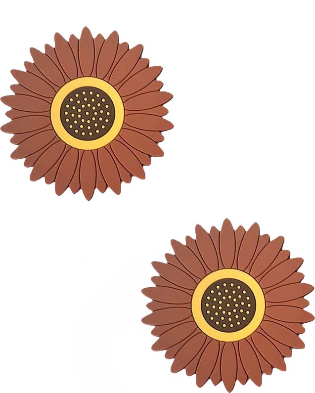 oicia SUNFLOWER_A_SMALL_BROWN_2PCS Smooth Trivet-picture-16