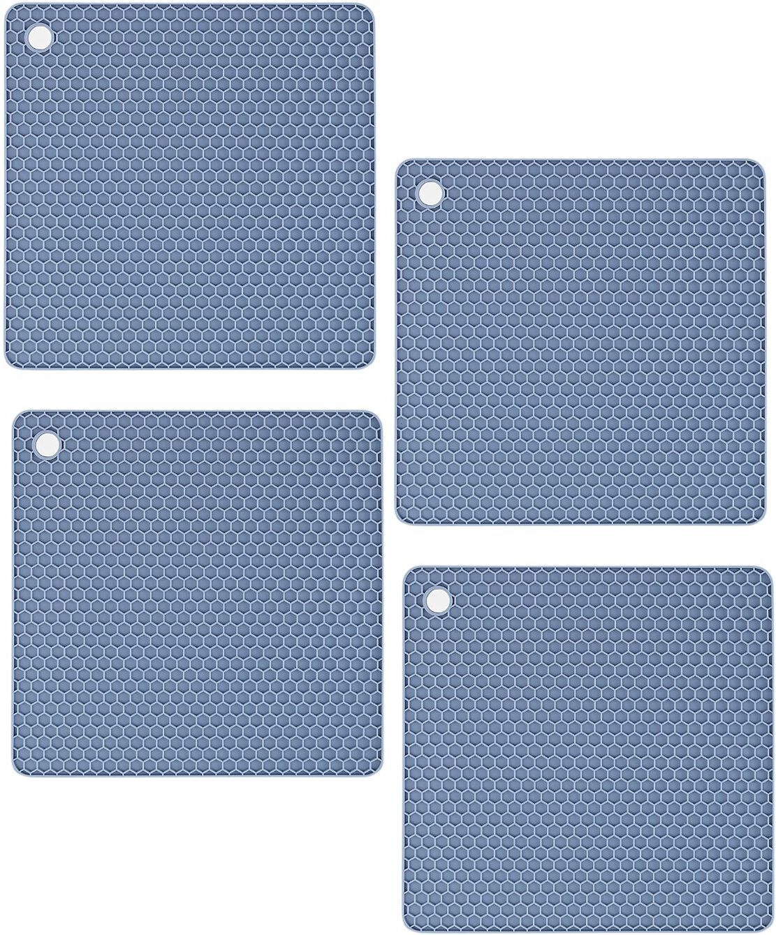 woodtula SQUARE_B_BLUE_4PC Square Trivet-picture-29