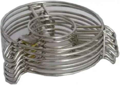 Stainless Steel Trivet Hot Pot Stand Heat Resistant Round Kitchen Stand Mirror Finished, Polished Trivet-image-24