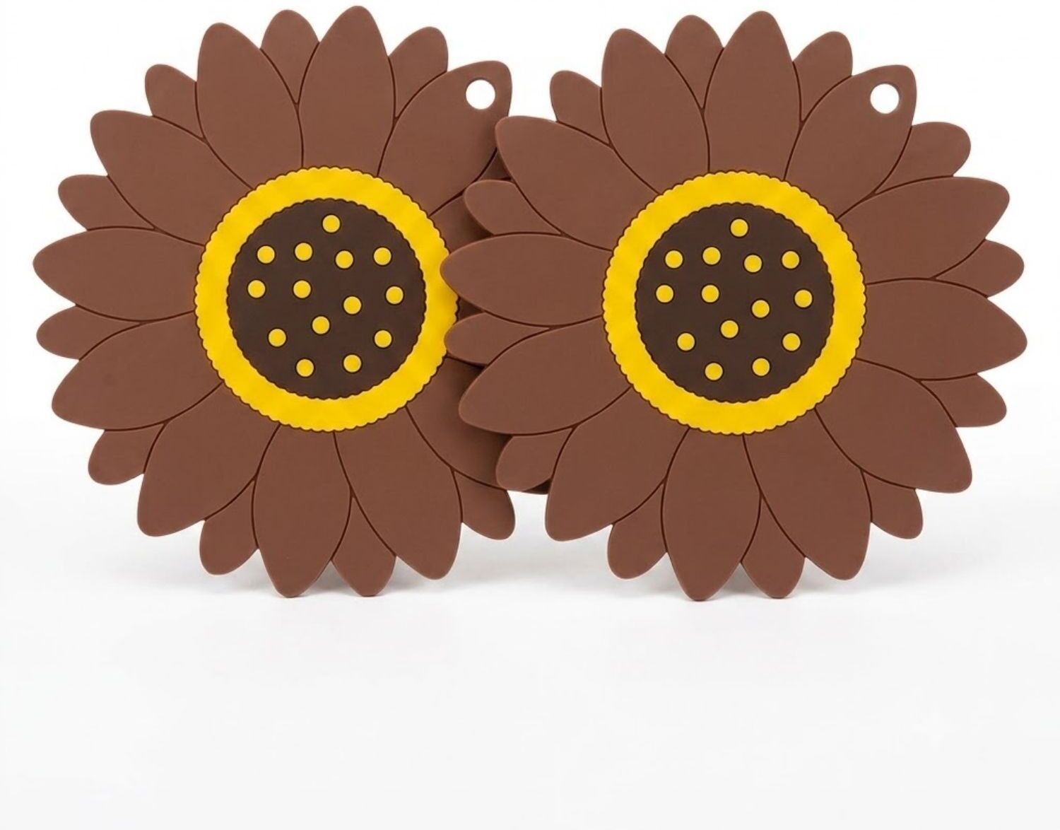 woodtula SUNFLOWER_A_BIG_BROWN_2PC Sunflower Trivet-picture-39