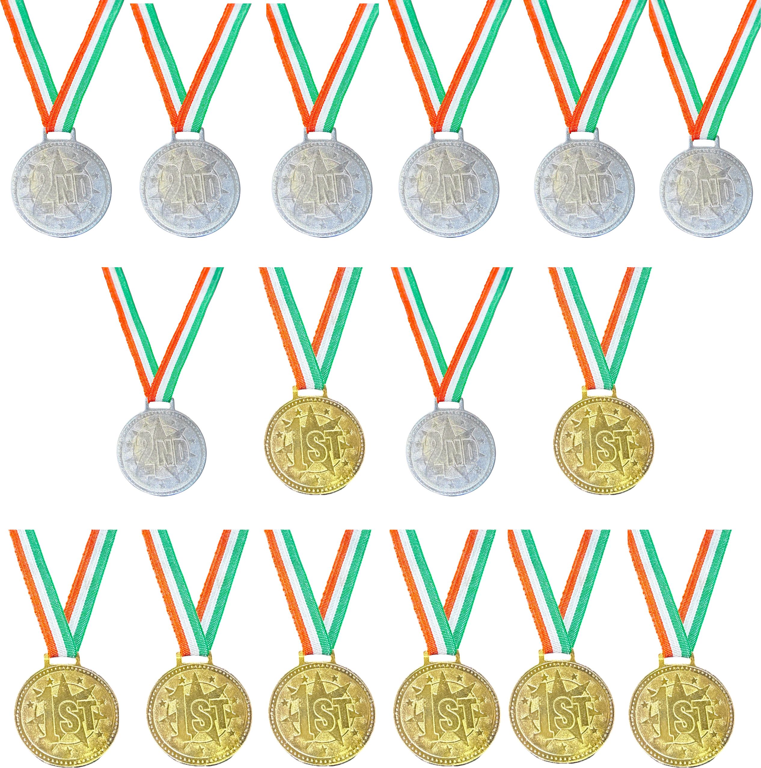 fitdex Medals for School Competition Sports Event 2 inch 8-Gold 8-Silver No. Medal-picture-5