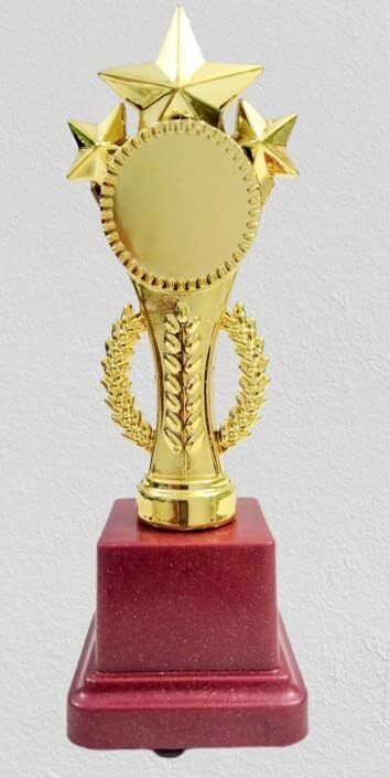 Metallic Fiber 3 Star Golden Winning Trophy/Award for Winners… Trophy