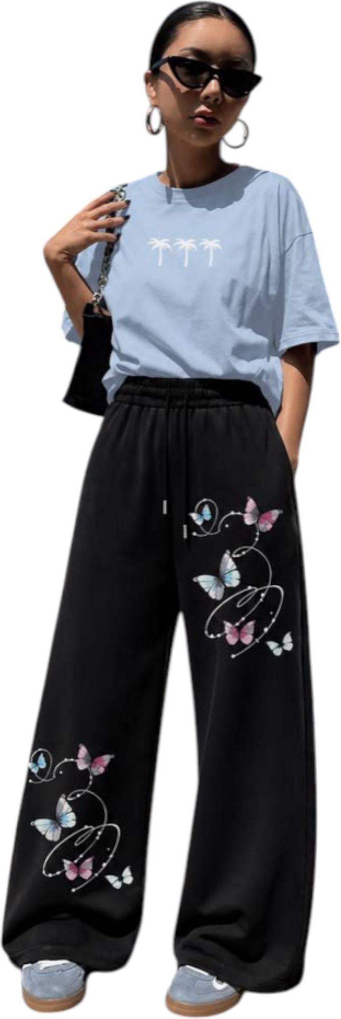 canversmartco Women Printed Black Track Pants-picture-42