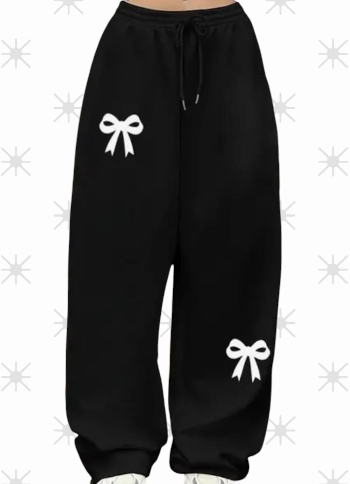 Women Printed Black Track Pants-image-47