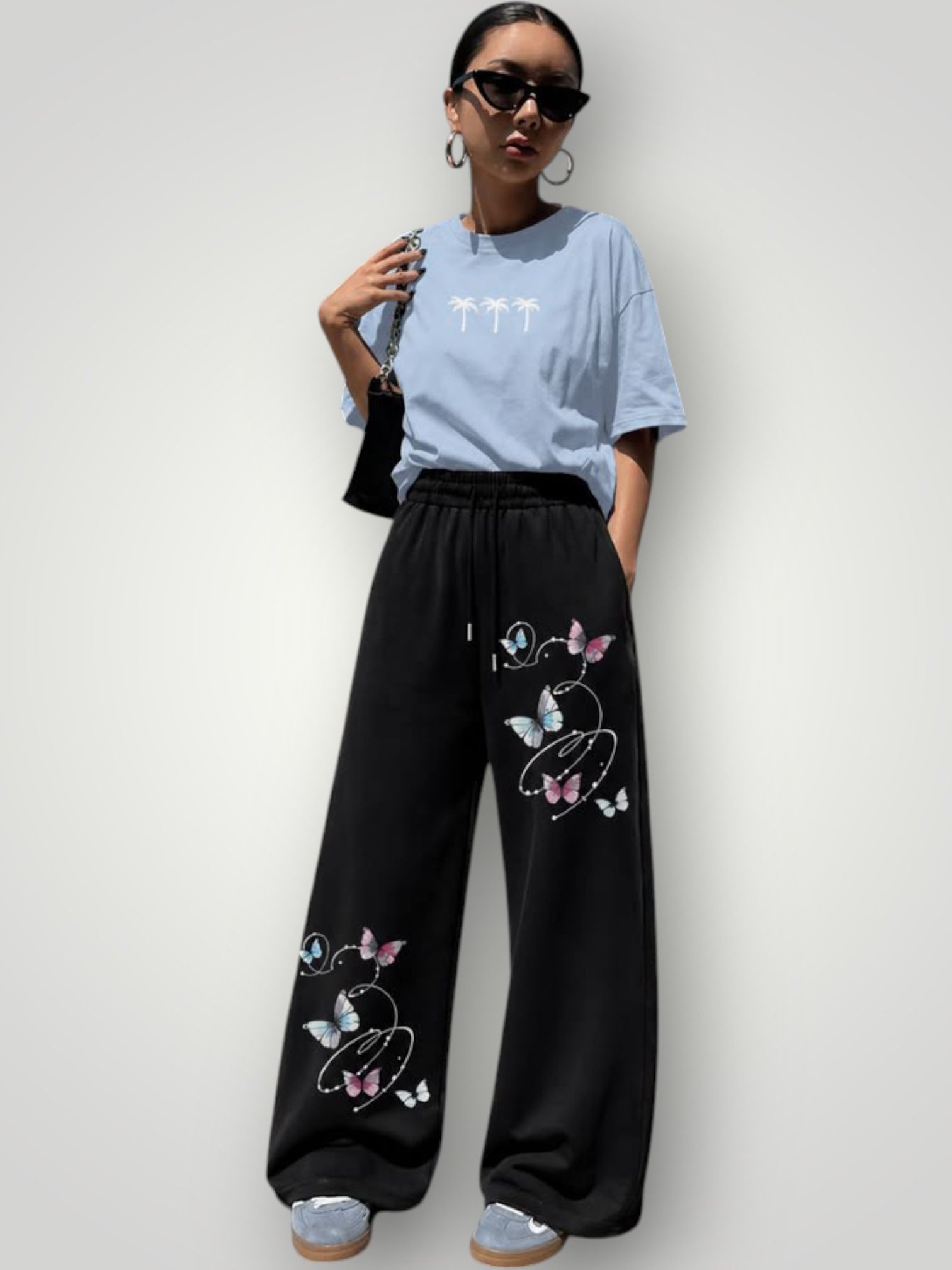 canversmartco Women Printed Black Track Pants-picture-18