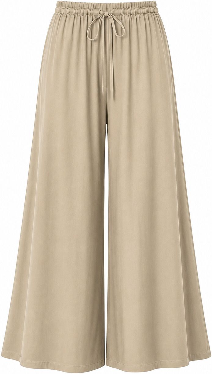 metronaut Relaxed Women Beige Polyester Trousers-picture-30