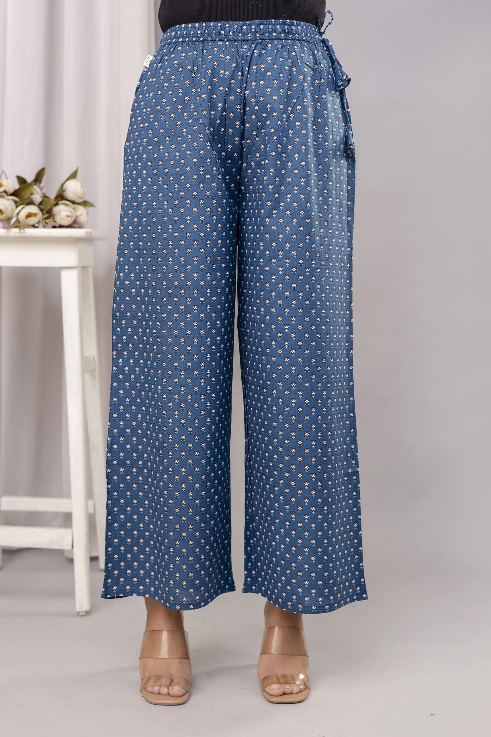 Women Regular Fit Multicolor Cotton Blend Trousers-image-14