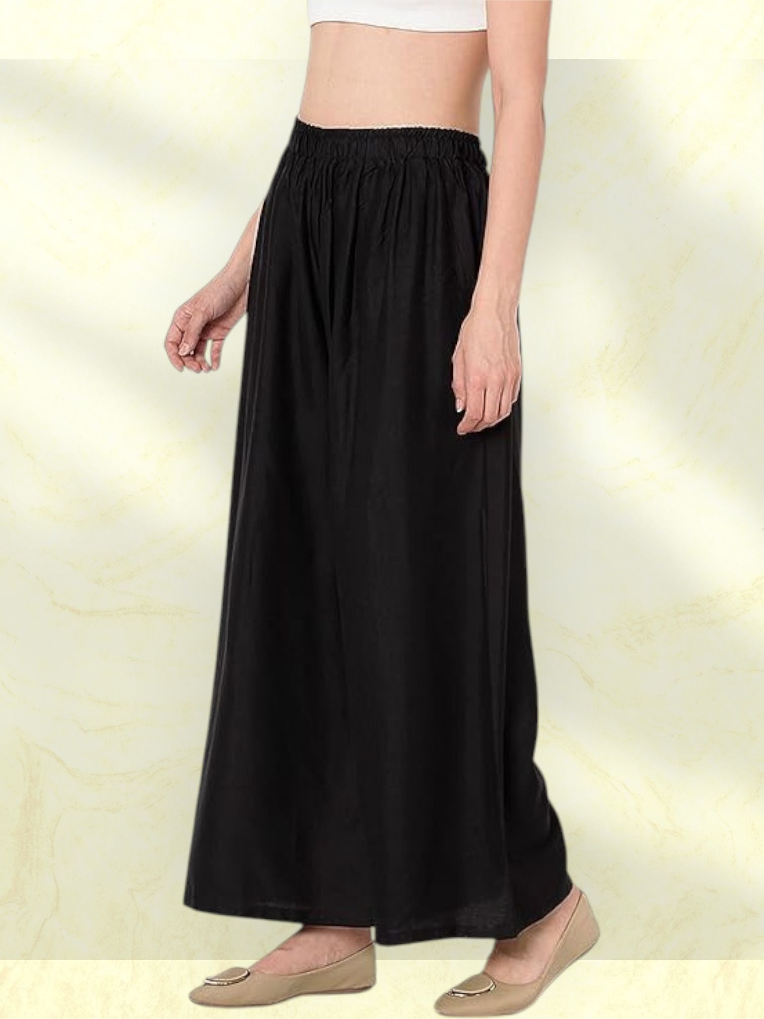 acd Women Comfort Fit Black Viscose Rayon Trousers-picture-27