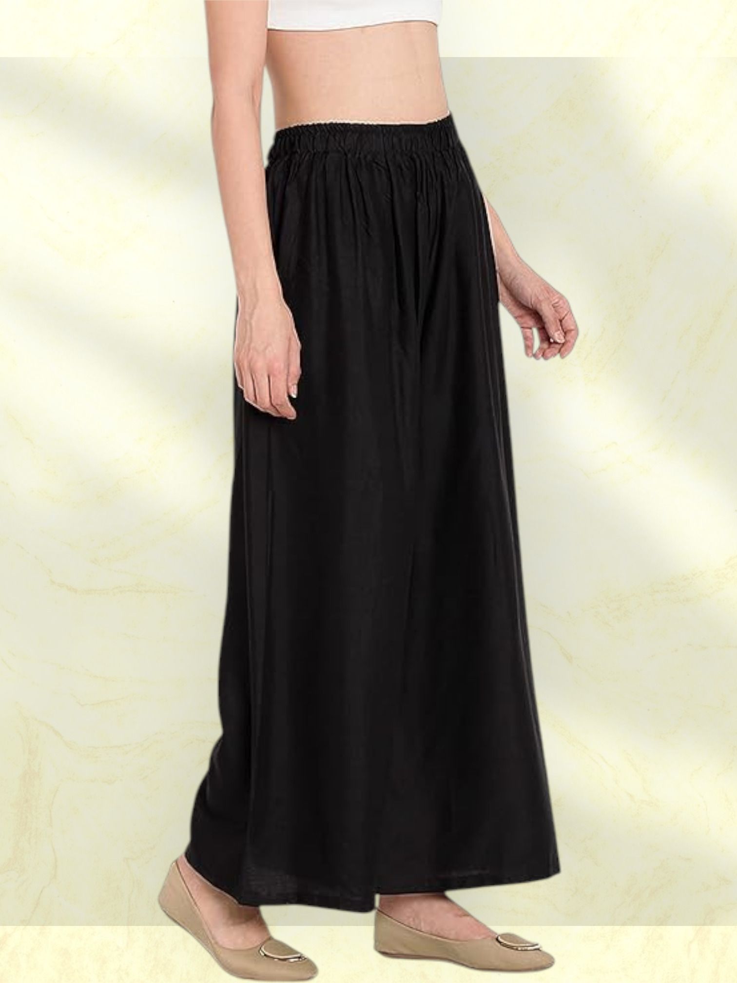 acd Women Comfort Fit Black Viscose Rayon Trousers-picture-23