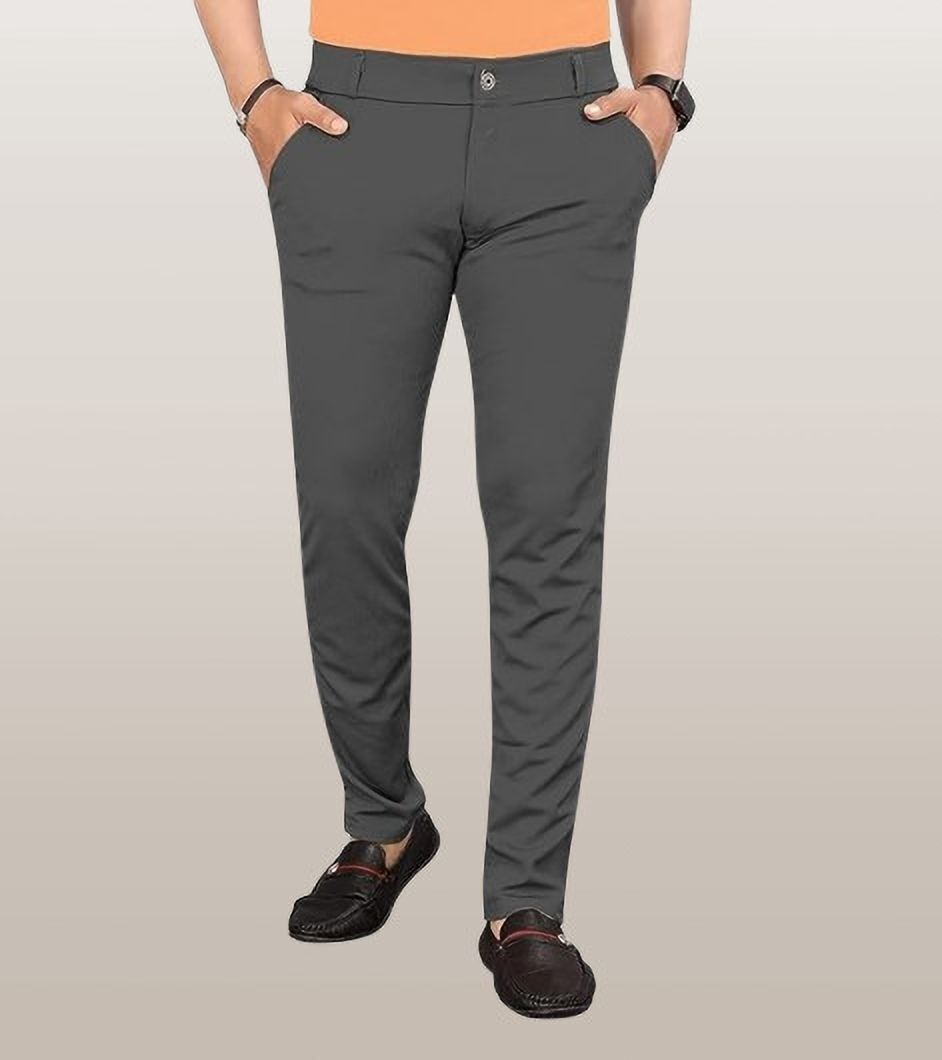 bidatsh trend Men Regular Fit Multicolor Lycra Blend Trousers-picture-0