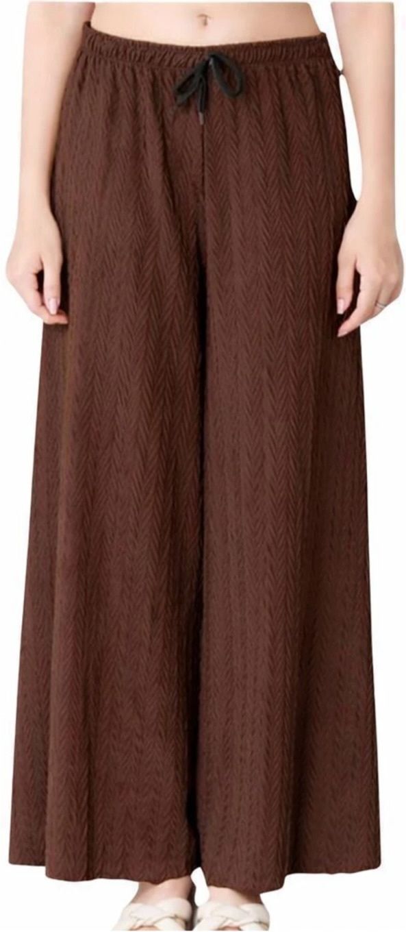 ranglipi Women Flared Brown Viscose Rayon Trousers-picture-48