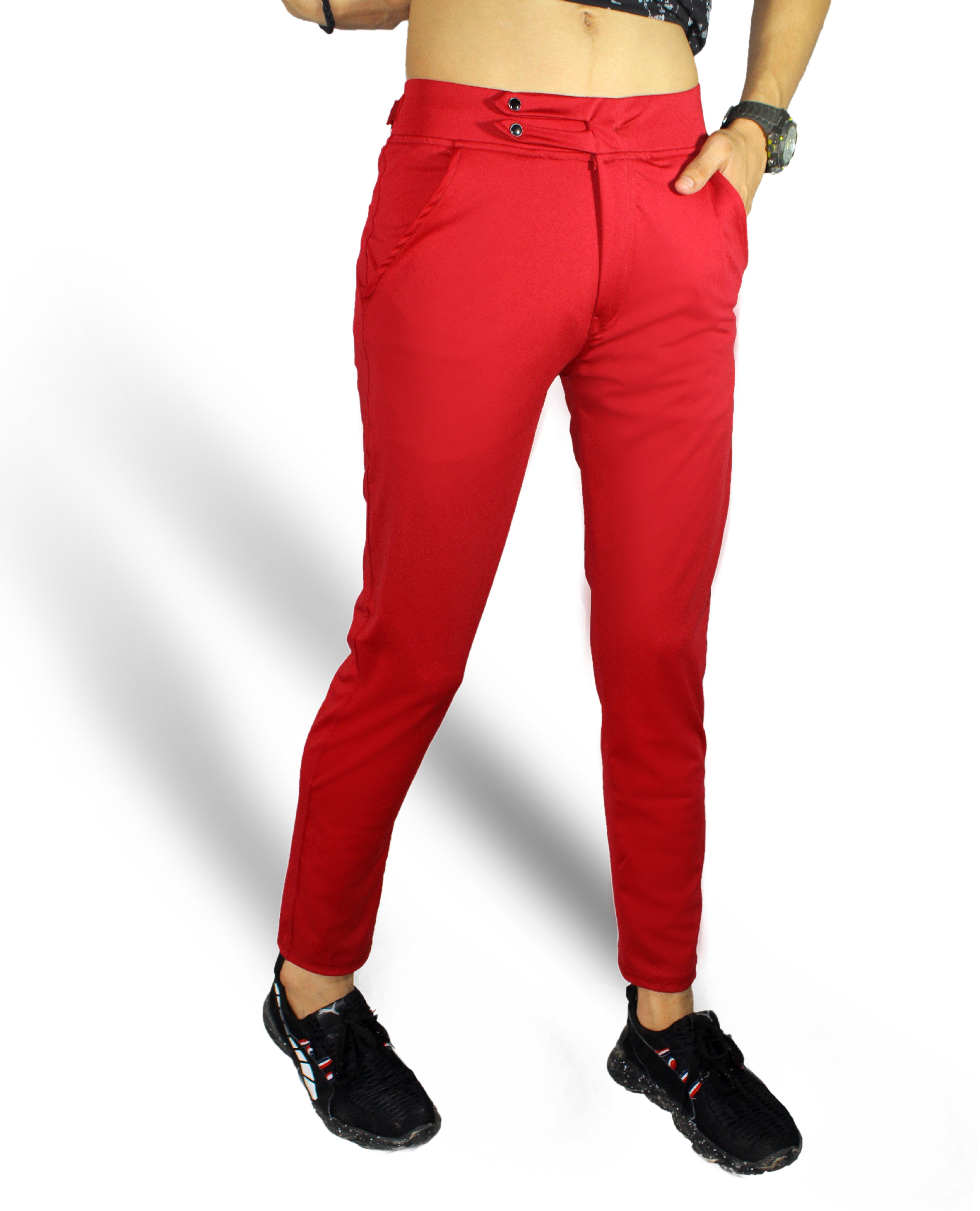 sk clasy Men Slim Fit Multicolor Lycra Blend Trousers-picture-44