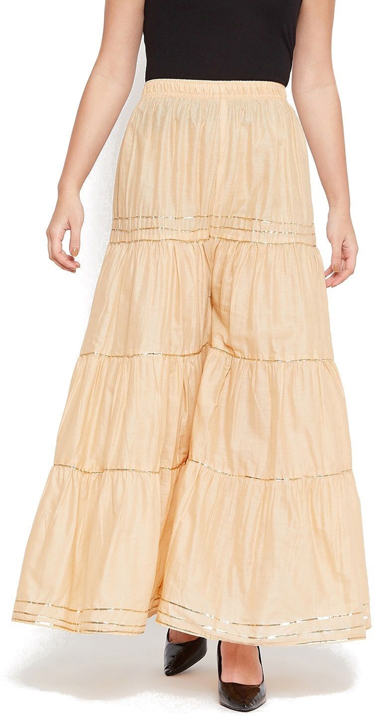 houseofcommon Women Relaxed Beige Cotton Blend Trousers-picture-26