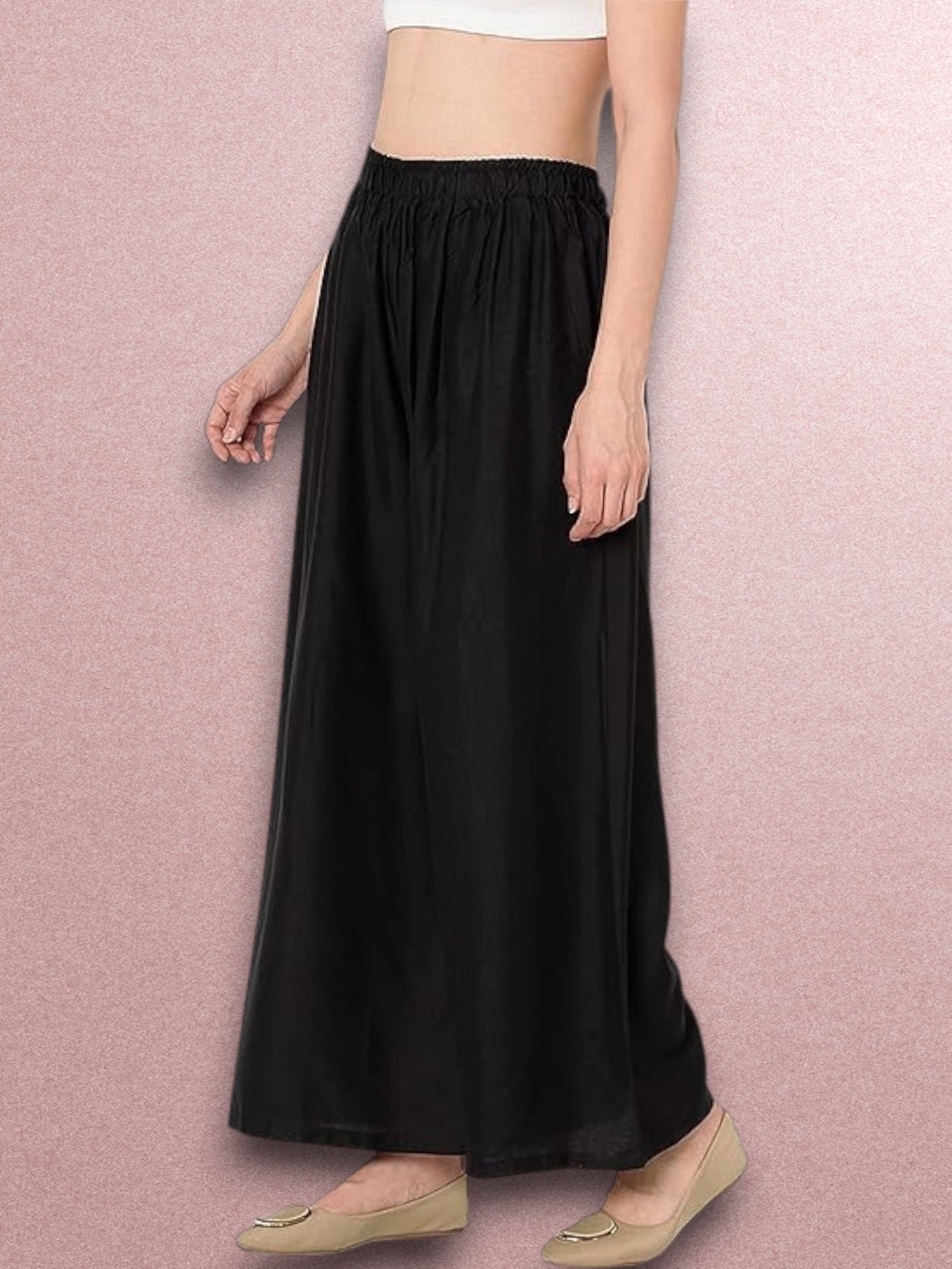 acd Women Comfort Fit Black Viscose Rayon Trousers-picture-33