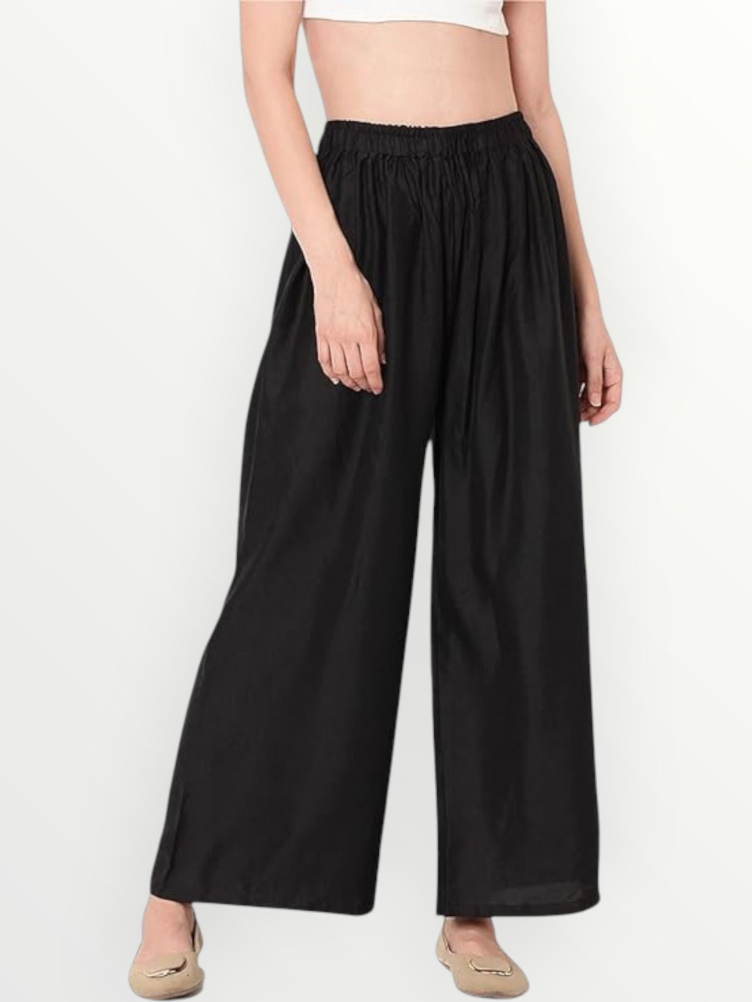 acd Women Comfort Fit Black Viscose Rayon Trousers-picture-39