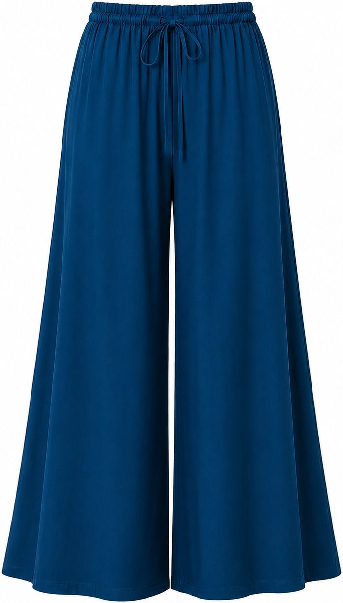 metronaut Relaxed Women Blue Polyester Trousers-picture-28