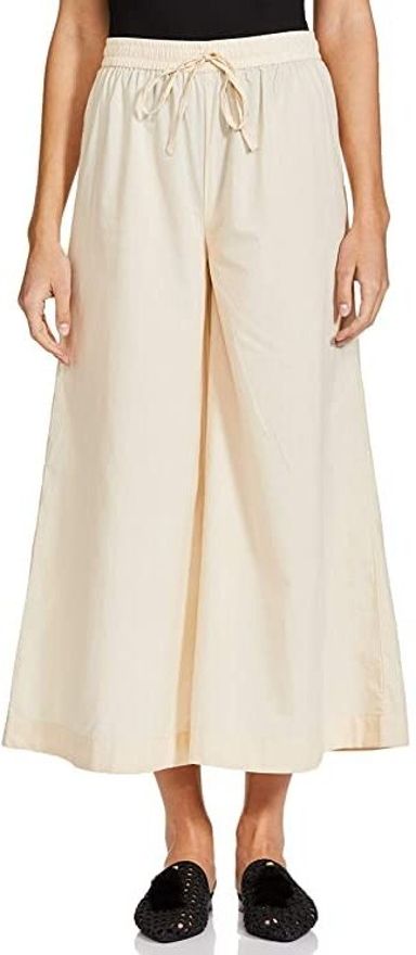 atriyo Women Relaxed Cream Pure Cotton Trousers-picture-28