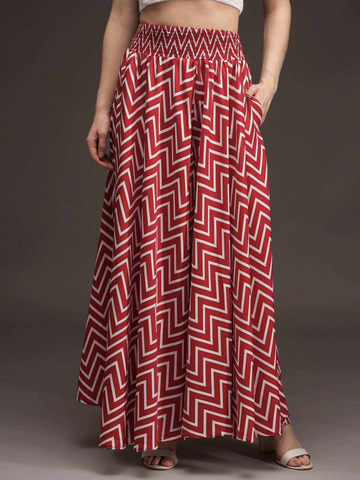 scube designs Women Flared Maroon Viscose Rayon Trousers-picture-21