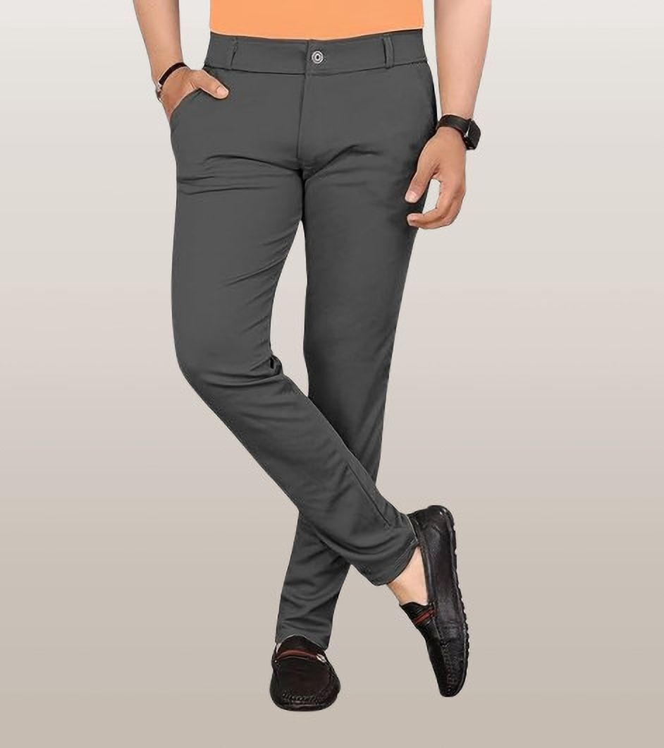 bidatsh trend Men Regular Fit Multicolor Lycra Blend Trousers-picture-31