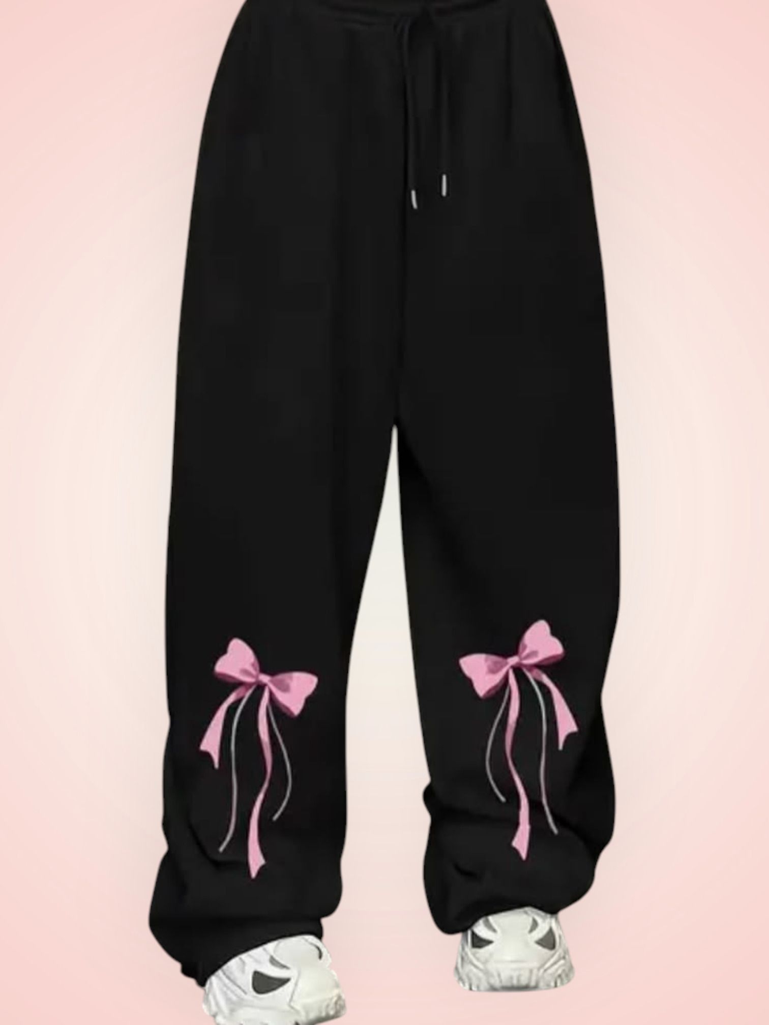 Women Printed Black Track Pants-image-42
