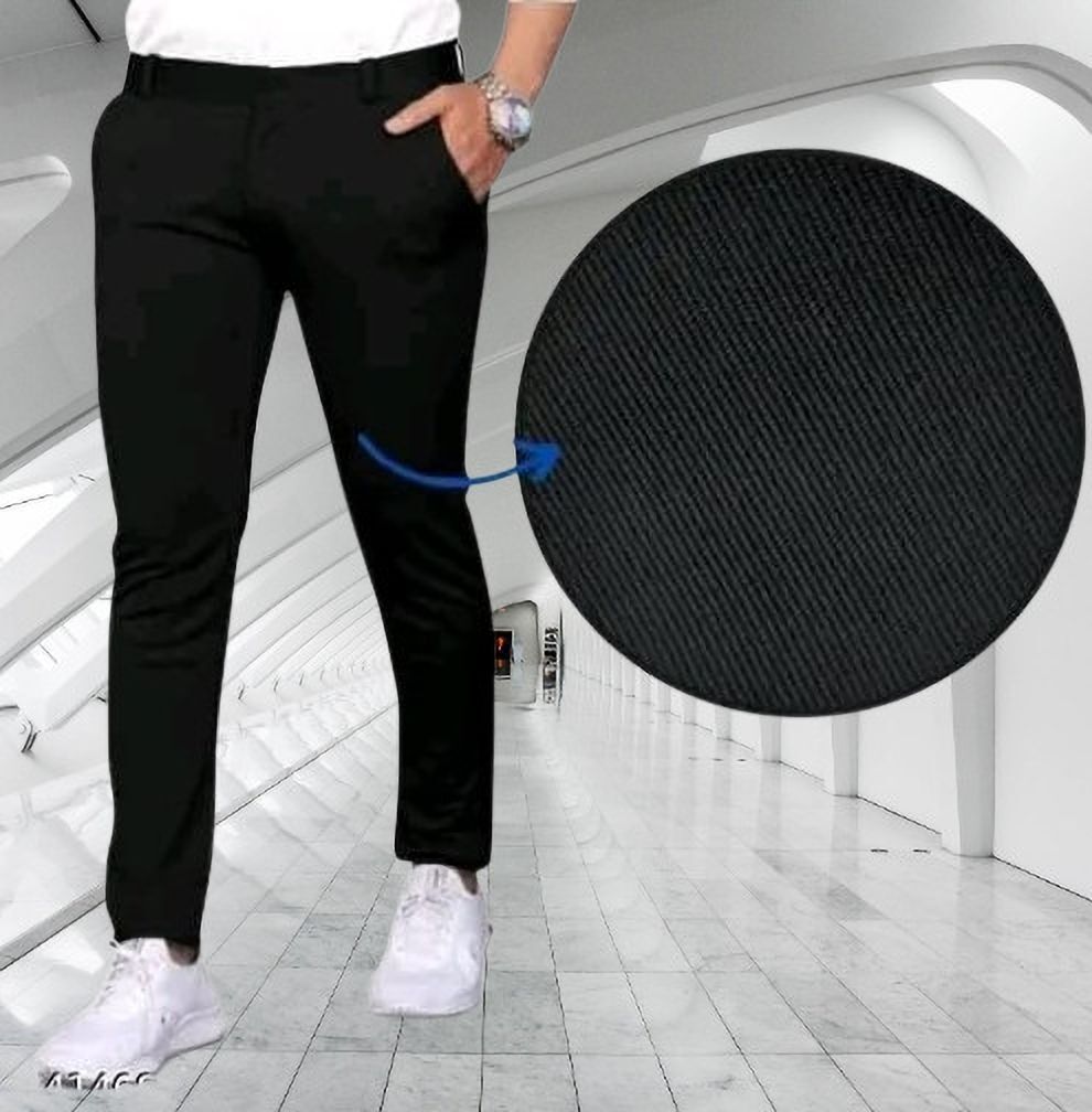 nk styelish Men Solid Black Track Pants-picture-10