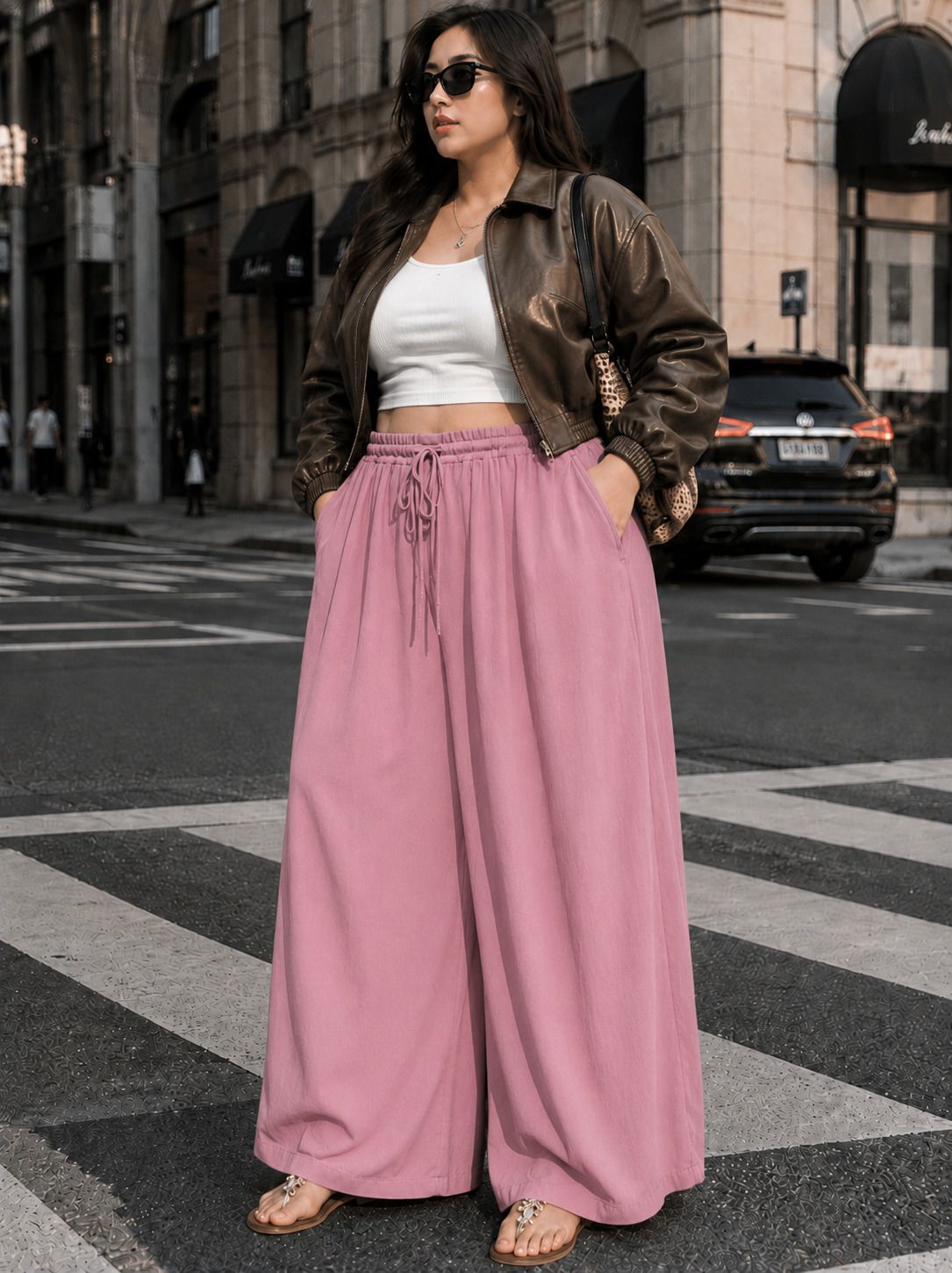 metronaut Relaxed Women Pink Polyester Trousers-picture-11