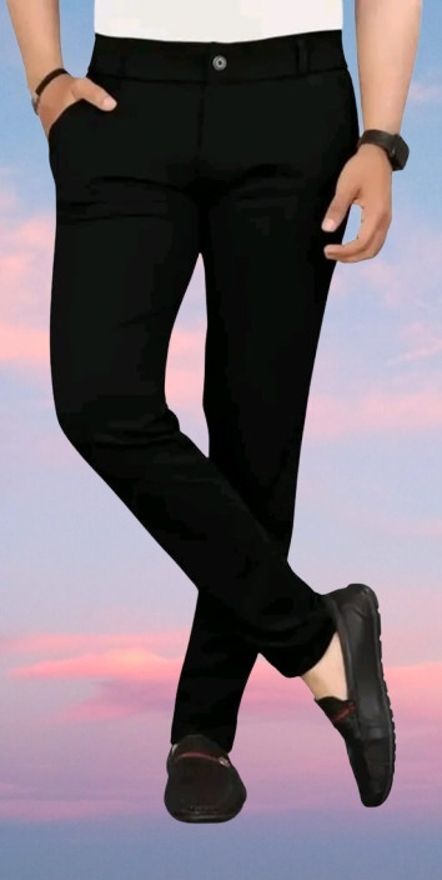 nk styelish Men Solid Black Track Pants-picture-24