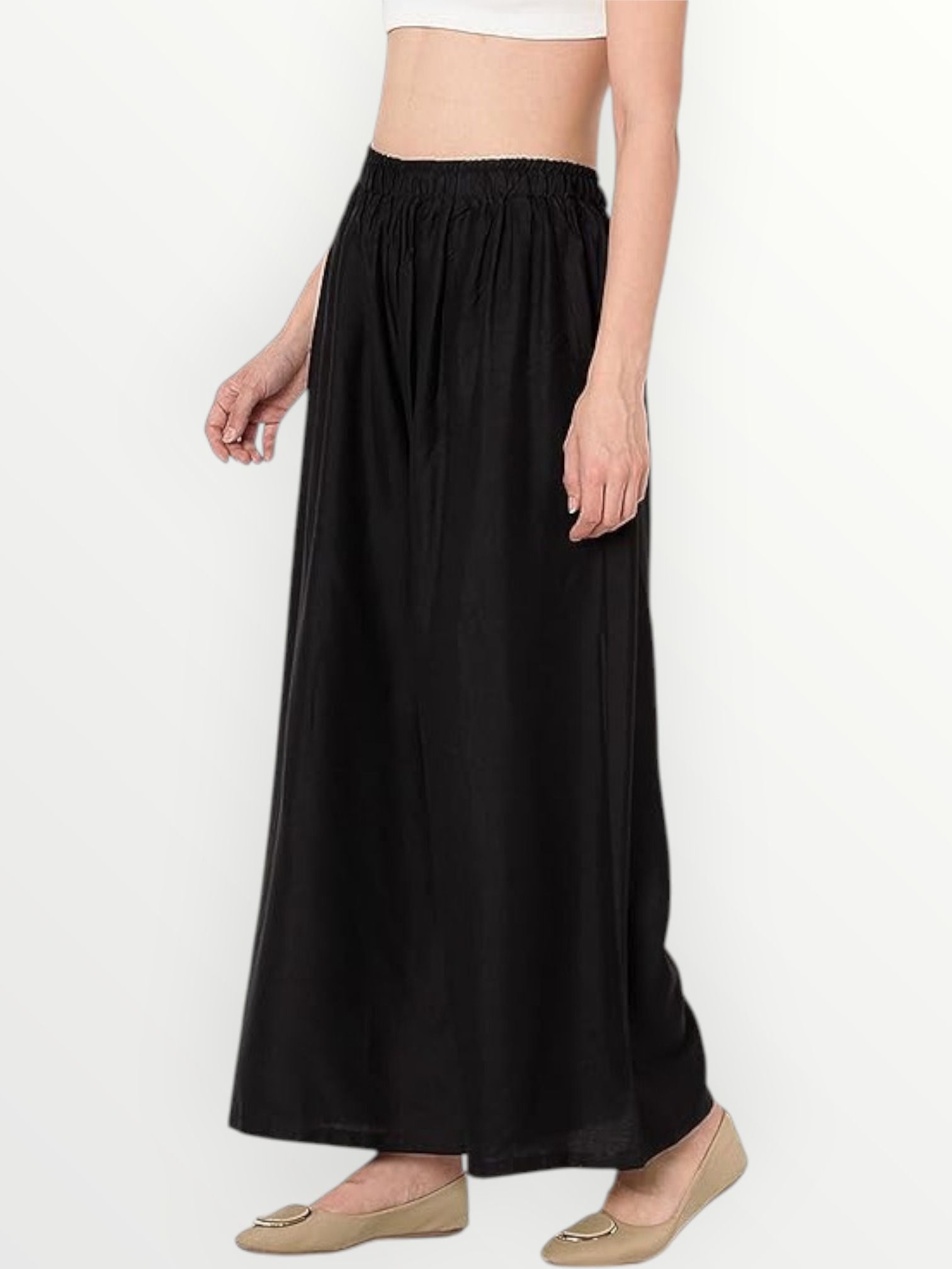 acd Women Comfort Fit Black Viscose Rayon Trousers-picture-21