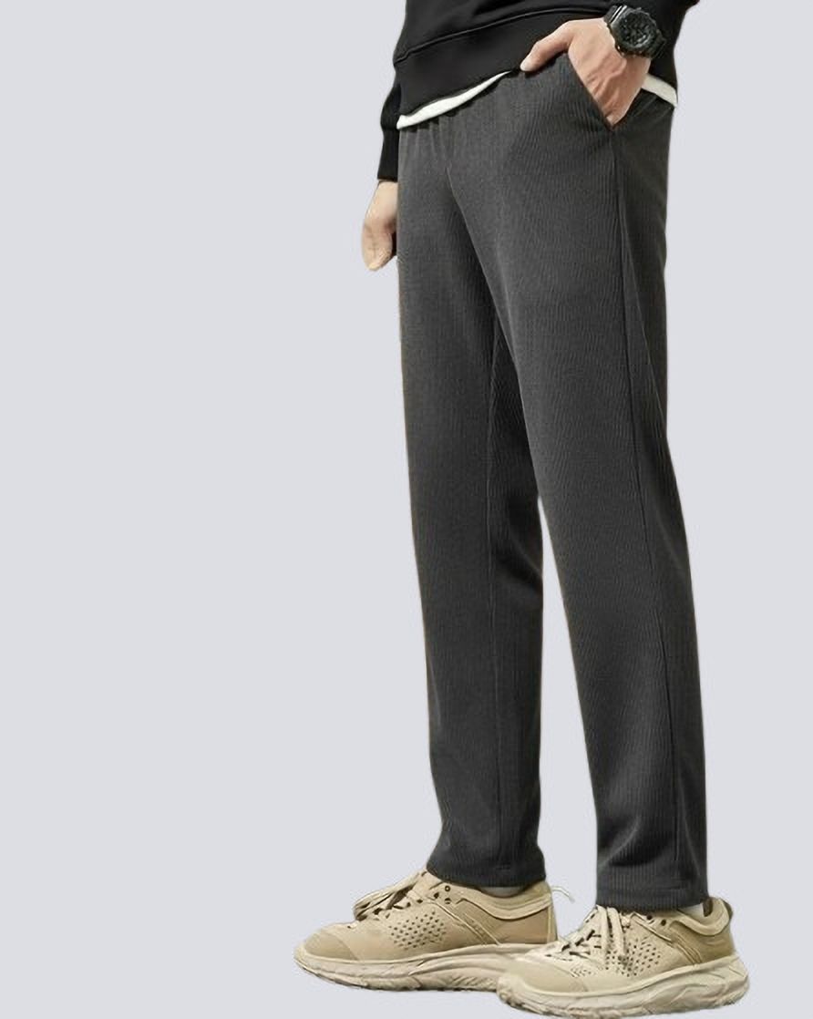 metronaut Regular Fit Men Grey Corduroy Trousers-picture-15