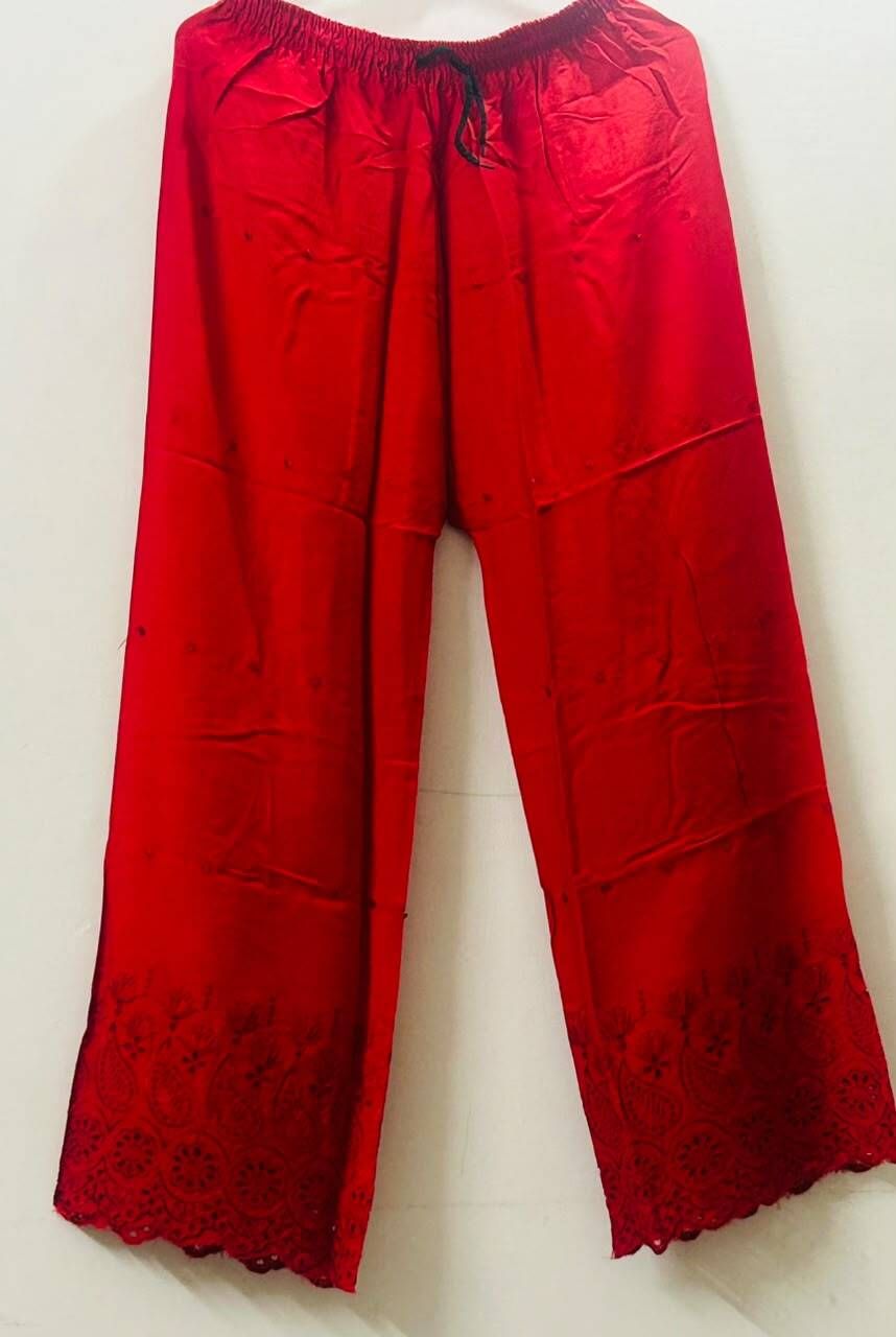 surender enterprise Men Loose Fit Red Cotton Blend Trousers-picture-38