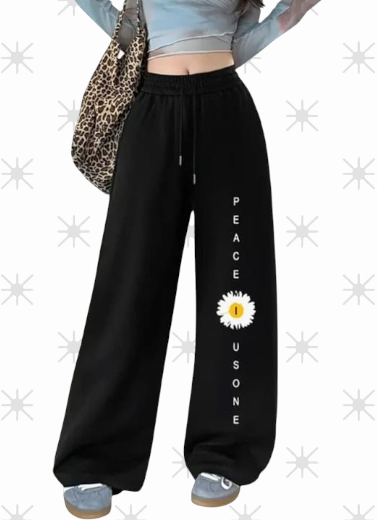 canversmartco Women Printed Black Track Pants-picture-11