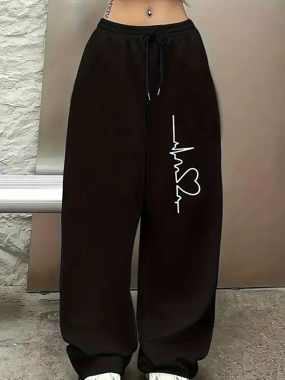 canversmartco Women Printed Black Track Pants-picture-43
