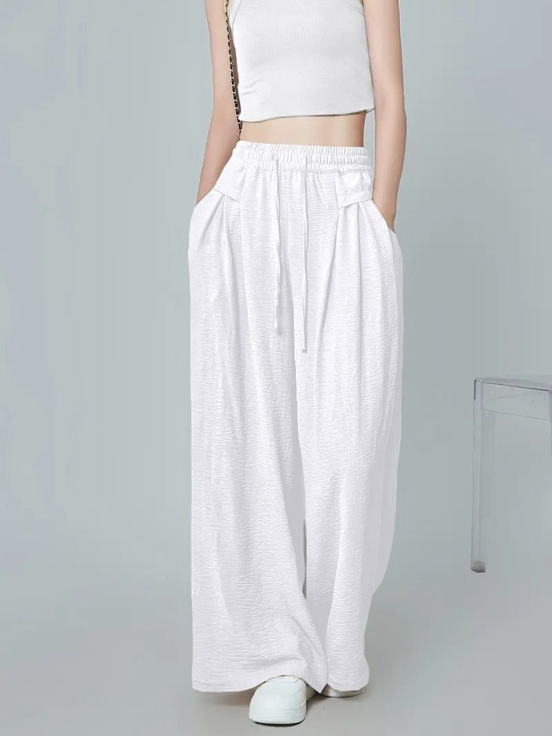 leriya fashion Women Regular Fit White Cotton Blend Trousers-picture-16
