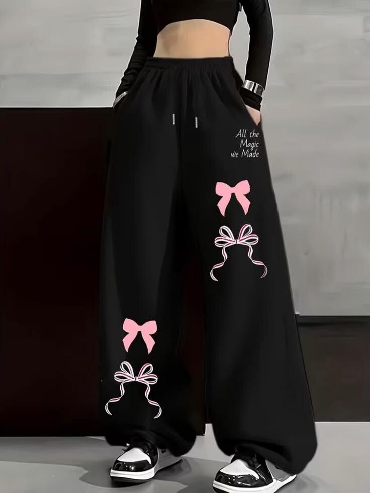 canversmartco Women Printed Black Track Pants-picture-27